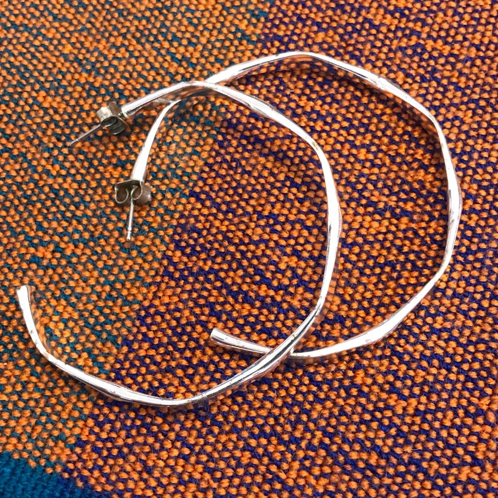 Silver hoops - Picture 2 of 4
